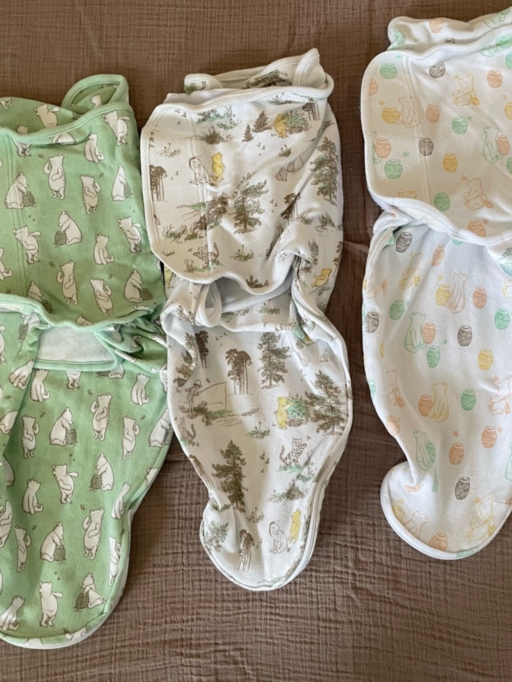 Aden & Anais set of 3 Winnie the Pooh swaddles